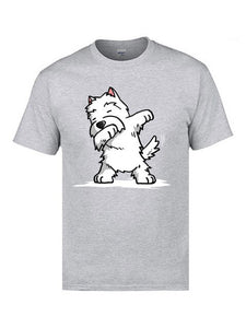 Dabbing Pitbull Terrier Dog Funny Tops T Shirt Cute Pug Corgi Kiltro Canis Printed On Tshirts For Teenage Boy High Quality Tops