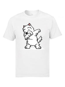 Dabbing Pitbull Terrier Dog Funny Tops T Shirt Cute Pug Corgi Kiltro Canis Printed On Tshirts For Teenage Boy High Quality Tops