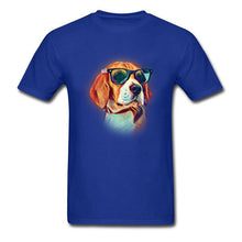 Load image into Gallery viewer, Watercolor Painting Anime Tshirts Beagle Neon Dog Sunshine Printed On T Shirt For Boy Women Men Unisex Regular Tee-Shirt
