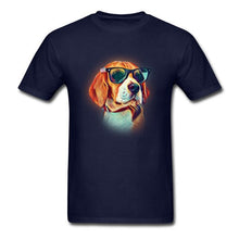 Load image into Gallery viewer, Watercolor Painting Anime Tshirts Beagle Neon Dog Sunshine Printed On T Shirt For Boy Women Men Unisex Regular Tee-Shirt
