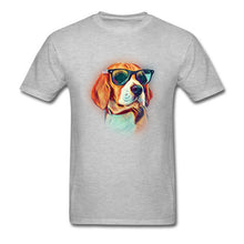 Load image into Gallery viewer, Watercolor Painting Anime Tshirts Beagle Neon Dog Sunshine Printed On T Shirt For Boy Women Men Unisex Regular Tee-Shirt
