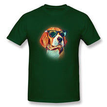 Load image into Gallery viewer, Watercolor Painting Anime Tshirts Beagle Neon Dog Sunshine Printed On T Shirt For Boy Women Men Unisex Regular Tee-Shirt
