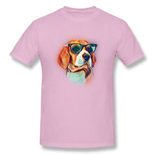 Load image into Gallery viewer, Watercolor Painting Anime Tshirts Beagle Neon Dog Sunshine Printed On T Shirt For Boy Women Men Unisex Regular Tee-Shirt
