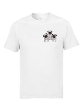 Load image into Gallery viewer, Kawaii Three Pugs Yellow T Shirts Cute Animal Pekingese Dog Printed On Mens Tshirt 2019 Newest Student Tshirts Fools Day
