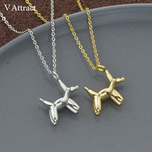Load image into Gallery viewer, V Attract Minimalism Cute Dog Necklace Chocker 2020 Women jewelry Stainless Steel Ketting Chain Animal Charm Cachshund Pendant
