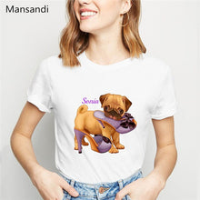 Load image into Gallery viewer, Vogue funny t shirt women French bulldog like shoes Art tshirt femme Summer tops female T-Shirt Cute Dog Casual harajuku shirt
