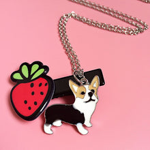 Load image into Gallery viewer, New Lovely Welsh Corgi Dog Pendant Necklace Pet Charm Best Friends Christmas Gifts Bracelets For Wamen Friendship Bracelets DIY
