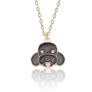 Cute Dog Necklace For Women Animal Puppy Doggy Pendant Kawaii Shiba Inu Husky Poodle Necklaces&Pendants Jewelry