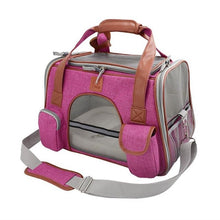 Load image into Gallery viewer, Pet Cat Dog Carrier Car Seat Basket Dog Booster Seat Soft Side Carrier Pet Travel Protector Dog Bags For Small Dog Dog Backpack
