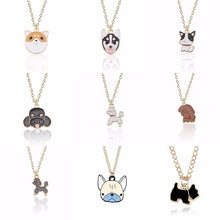 Load image into Gallery viewer, Cute Dog Necklace For Women Animals Puppy Doggy Pendant Kawaii Shiba Inu Husky Poodle Necklaces&amp;Pendants Christmas Xmas Jewelry
