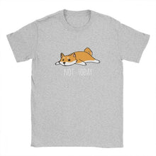 Load image into Gallery viewer, Mens Tshirt Not Today Shiba Inu Dog Tees Funny T Shirts for Men Short Sleeve Clothes High Quality Tee Shirt 100% Cotton Tops
