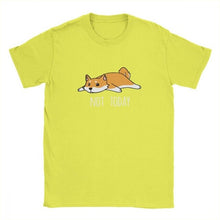 Load image into Gallery viewer, Mens Tshirt Not Today Shiba Inu Dog Tees Funny T Shirts for Men Short Sleeve Clothes High Quality Tee Shirt 100% Cotton Tops
