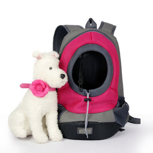 Portable Travel Pet Dog Front Bag Head Out Double Shoulder Pet Dog Cat Carrier Backpack Outdoor Breathable Mesh Pet Backpack