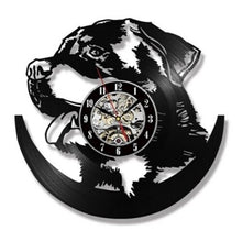 Load image into Gallery viewer, Cute Pet Dog Living Room Decoration Watch European American Style Design Retro Personality Vinyl Wall Clock Home Decor Clocks
