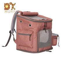 Load image into Gallery viewer, SandyFloyd Zipper Mesh Backpack Breathable Dog Bag Pink Pet Dog Carriers Outdoor Travel Carrier Packbag Portable Dog Carrying
