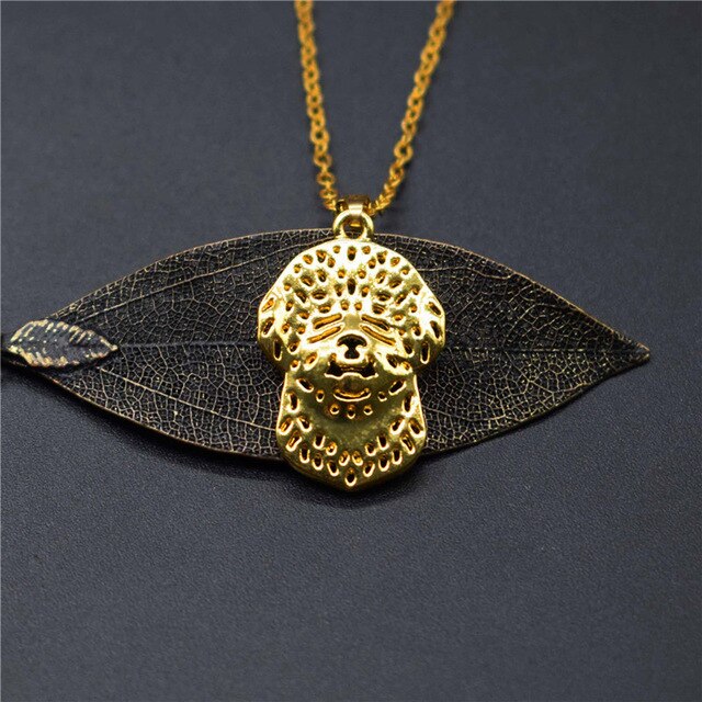 Elfin Wholesale Trendy Lagotto Romagnolo Necklaces Gold Color Silver Color Dog Jewellery Pendant Necklace Women Men