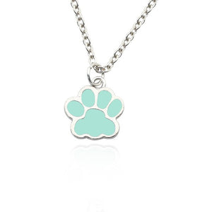 Cute Creative Footprint Necklace Charm Female Chain Fashion Pet Dog Claw Metal Necklace Popular Gift Jewelry Dropshipping