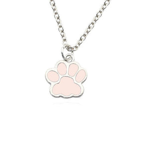 Cute Creative Footprint Necklace Charm Female Chain Fashion Pet Dog Claw Metal Necklace Popular Gift Jewelry Dropshipping