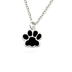 Cute Creative Footprint Necklace Charm Female Chain Fashion Pet Dog Claw Metal Necklace Popular Gift Jewelry Dropshipping