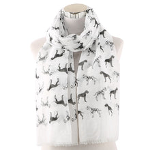 Load image into Gallery viewer, FOXMOTHER New White Pink Dalmatian Dog Scarfs Foulard Femme Bufanda Mujer Dog Scarves Women Dog Lover Gifts Mom
