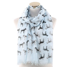 Load image into Gallery viewer, FOXMOTHER New White Pink Dalmatian Dog Scarfs Foulard Femme Bufanda Mujer Dog Scarves Women Dog Lover Gifts Mom
