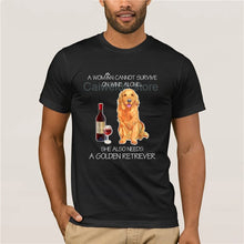 Load image into Gallery viewer, Men's 2019 Fashion Style T-Shirt Cannot Survive On Wine Alone Dog Lover Gift Men Printing Short Sleeve Tshirt trend
