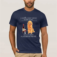 Load image into Gallery viewer, Men's 2019 Fashion Style T-Shirt Cannot Survive On Wine Alone Dog Lover Gift Men Printing Short Sleeve Tshirt trend
