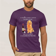 Load image into Gallery viewer, Men's 2019 Fashion Style T-Shirt Cannot Survive On Wine Alone Dog Lover Gift Men Printing Short Sleeve Tshirt trend
