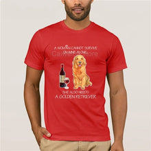 Load image into Gallery viewer, Men's 2019 Fashion Style T-Shirt Cannot Survive On Wine Alone Dog Lover Gift Men Printing Short Sleeve Tshirt trend
