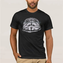 Load image into Gallery viewer, quality fashion men tshirt 100% Cotton Clothing Tops Tees Chow Chow On Paws Adult Dog Art By Lj Men's Cool Short Sleeve T Shirt
