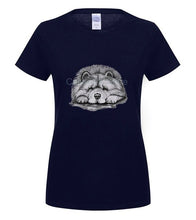 Load image into Gallery viewer, quality fashion men tshirt 100% Cotton Clothing Tops Tees Chow Chow On Paws Adult Dog Art By Lj Men's Cool Short Sleeve T Shirt
