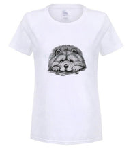 Load image into Gallery viewer, quality fashion men tshirt 100% Cotton Clothing Tops Tees Chow Chow On Paws Adult Dog Art By Lj Men's Cool Short Sleeve T Shirt
