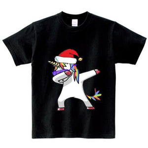 Cotton Boys Summer Tops Tee Dab Panda Dog Children funny T shirt  Dabbing Dance T-shirt For Kids Girls Celebrations Tshirt  NN