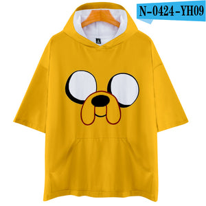 Adventure Time Finn And Jake The Dog Face T Shirt Men Women Fashion 3d Hoodie T-shirt Harajuku Streetwear Tshirt Tops Clothes