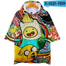 Load image into Gallery viewer, Adventure Time Finn And Jake The Dog Face T Shirt Men Women Fashion 3d Hoodie T-shirt Harajuku Streetwear Tshirt Tops Clothes
