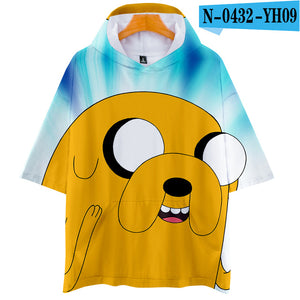 Adventure Time Finn And Jake The Dog Face T Shirt Men Women Fashion 3d Hoodie T-shirt Harajuku Streetwear Tshirt Tops Clothes