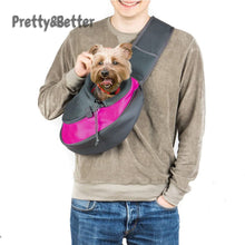 Load image into Gallery viewer, Pretty&amp;Better Breathable Dog Carrier Outdoor Travel Handbag Pouch Mesh Shoulder Bag Sling Pet Travel Tote Cat Puppy Carrier
