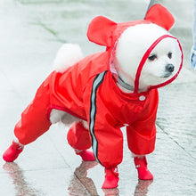 Load image into Gallery viewer, Pet Cat Dog Raincoat Hooded Reflective Puppy Small Dog Rain Coat Waterproof Jacket for Dogs Soft Breathable Mesh Dog Clothes
