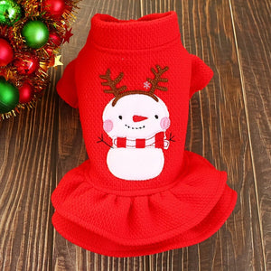 Pet Dog Christmas clothes Santa Claus riding a deer  Jacket Coat Pets  Christmas Dog Apparel Costumes for Big Dog or Small Dog