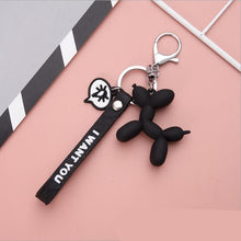 Load image into Gallery viewer, New Fashion Stereo Cute Balloon Dog Keychain Key ring Creative Cartoon Mobile Phone Bag Car Pendant Fun Keychain
