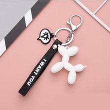 Load image into Gallery viewer, New Fashion Stereo Cute Balloon Dog Keychain Key ring Creative Cartoon Mobile Phone Bag Car Pendant Fun Keychain
