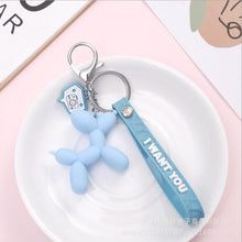 Load image into Gallery viewer, New Fashion Stereo Cute Balloon Dog Keychain Key ring Creative Cartoon Mobile Phone Bag Car Pendant Fun Keychain
