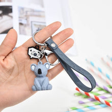 Load image into Gallery viewer, Fashion Punk French Bulldog Keychain PU Leather Dog Keychains for Women Bag Pendant Jewelry Trinket Men&#39;s Car Key Ring Key Chain
