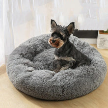 Load image into Gallery viewer, Dog Bed Round Plush Basket Kennel Cat House Winter Warm Pet House Sleeping Bag Cats Nest
