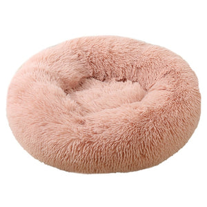 Dog Bed Round Plush Basket Kennel Cat House Winter Warm Pet House Sleeping Bag Cats Nest