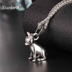 Starlord Chihuahuas Dog Necklace Pendant Collier Stainless Steel/Gold Color Chain Women/Men Collar Animal Pet Jewelry GP2464