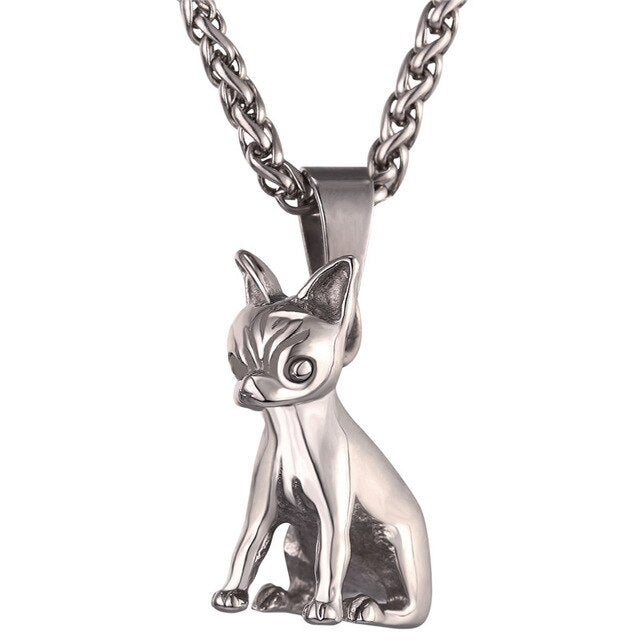 Starlord Chihuahuas Dog Necklace Pendant Collier Stainless Steel/Gold Color Chain Women/Men Collar Animal Pet Jewelry GP2464