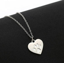 Load image into Gallery viewer, SUTAYI Love Heart Patte Dog Necklace Claw Kitty Cat Footprint Necklaces &amp; Pendants  For Women Jewelry Best Valentine&#39;s Day
