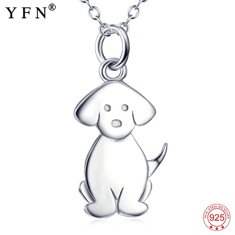 Necklace 925 Sterling Silver Jewelry For Women Lovely Cute Puppy Dog Pendants Necklaces Fashion Luxury Womens Necklaces Jewelry