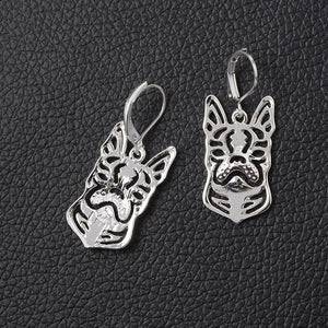Hollow Fine Art Little Boston Terrier Pendant Necklace Collares Mujer Perro Dog Pendant Necklace for Women Cheap Birthday Gifts
